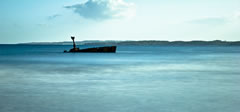 Nave Dimitrios affondata lungo la costa davanti la Baia dei Turchi
