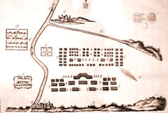 Battaglia di Canne, 216 a.C. - Schieramenti degli eserciti e in alto Kannae Battaglia di Canne, 216 a.C. - Schieramenti degli eserciti e in alto Kannae