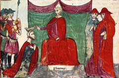 Papa Niccolò II incorona a Melfi Roberto il Guiscardo duca di Puglia, Calabria e Sicilia Papa Niccolò II incorona a Melfi Roberto il Guiscardo duca di Puglia, Calabria e Sicilia