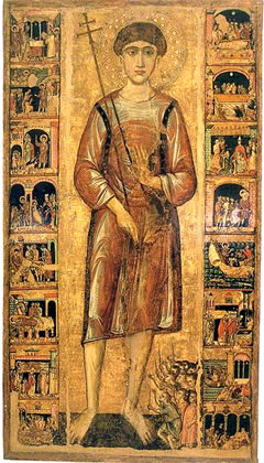Affresco di S. Nicola Pellegrino Affresco di S. Nicola Pellegrino