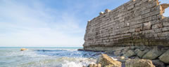 Egnatia – Mura dell'acropoli messapica sommersa dal mare Egnatia – Mura dell'acropoli messapica sommersa dal mare