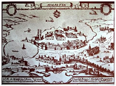 G.B.Pacichelli – Stampa della città di Molfetta, 1703 G.B.Pacichelli – Stampa della città di Molfetta, 1703